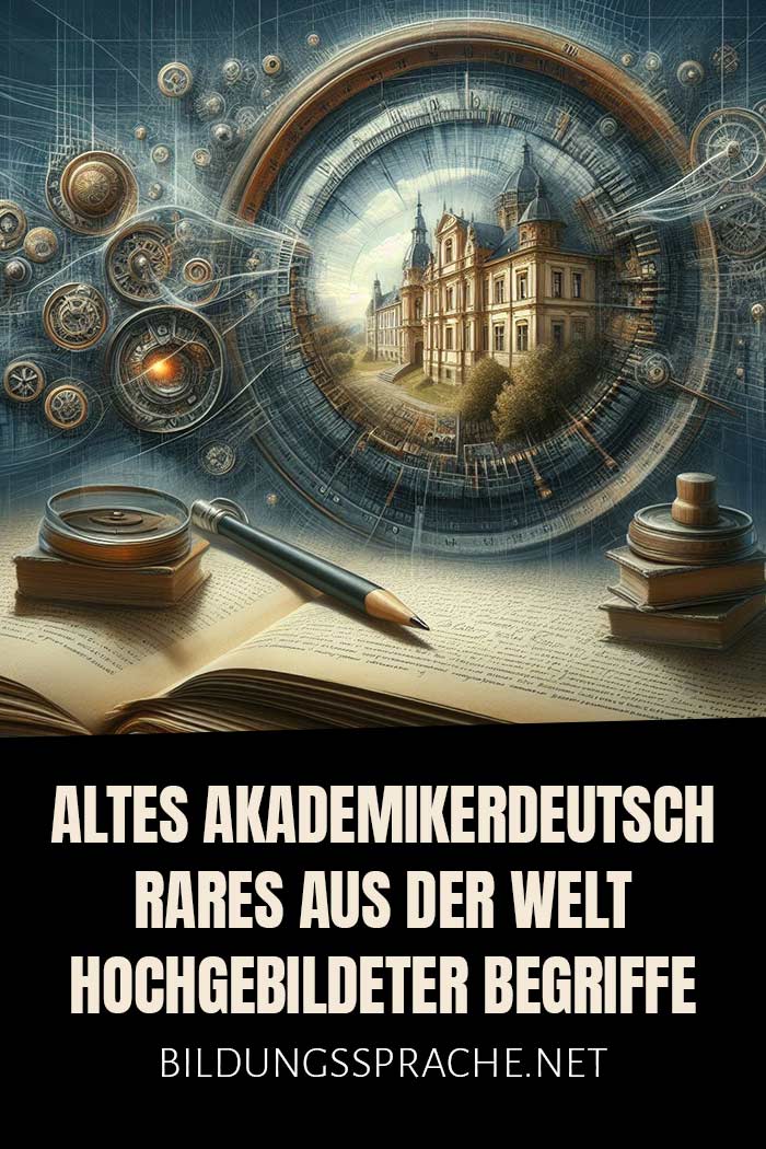 61 Wörter aus dem alten Akademikerdeutsch - Kurioses und Rares und Hochgebildetes