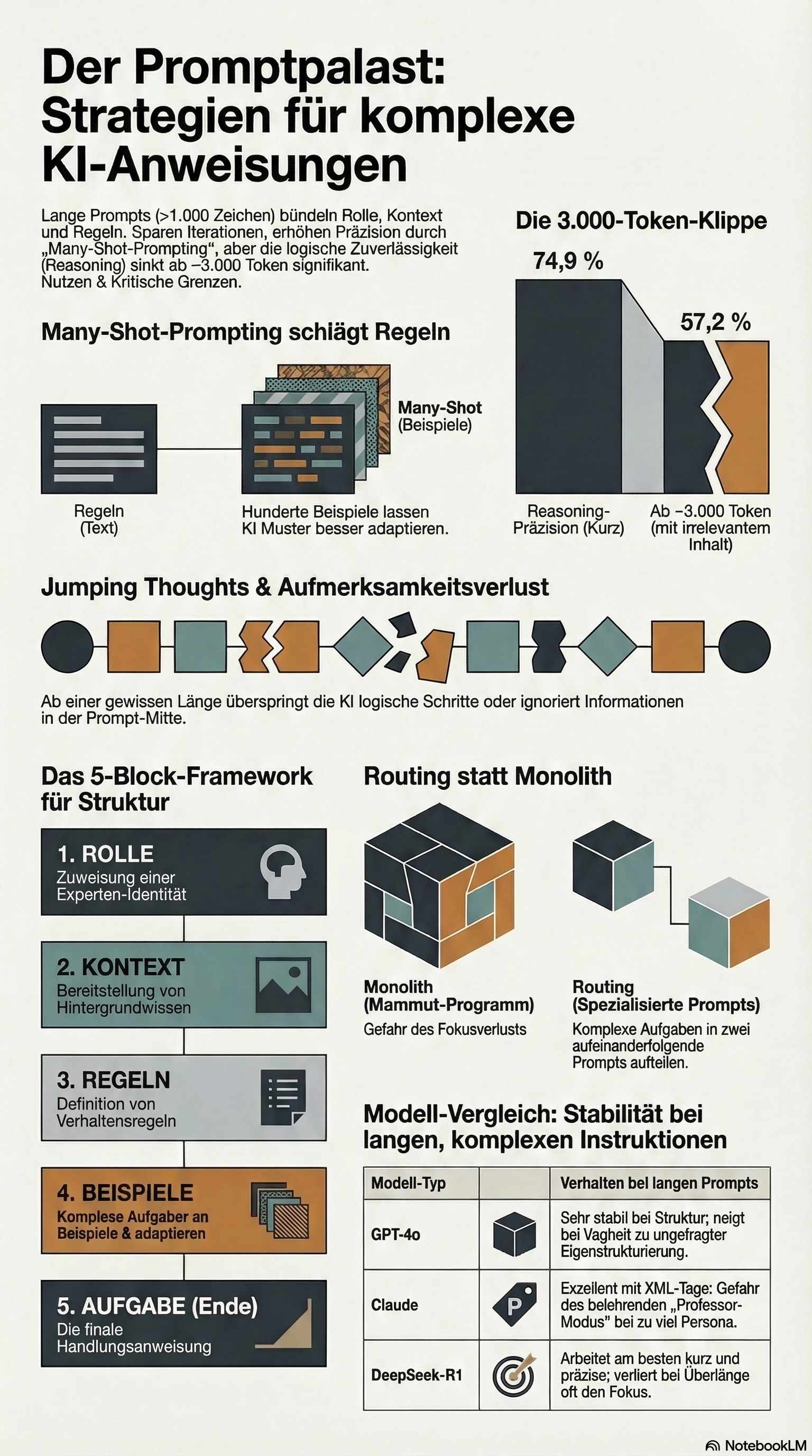 Strategien für komplexe Prompts: Infografik