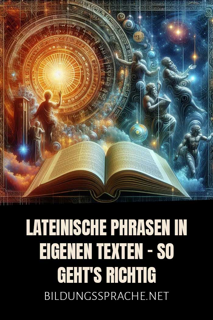 Lateinische Phrasen in eigenen Texten - so geht's richtig