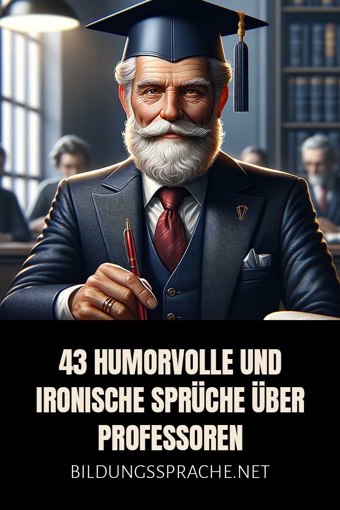 43 humorvolle und ironische Sprüche über Professoren