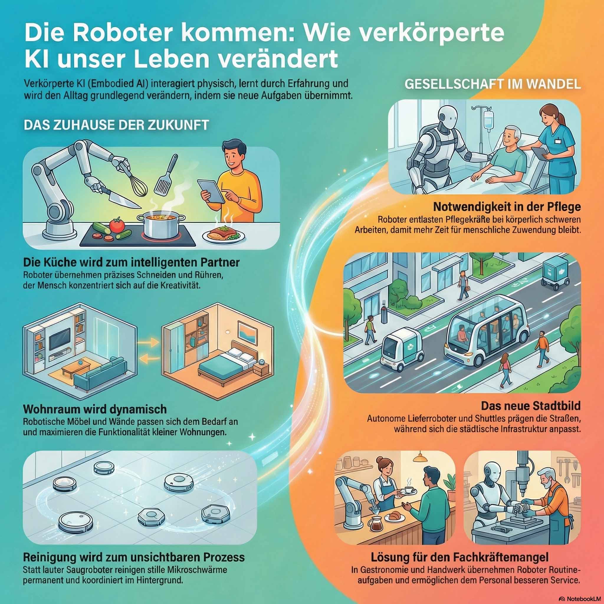 Roboter im Alltag - Infografik Roboter im Alltag - Infografik