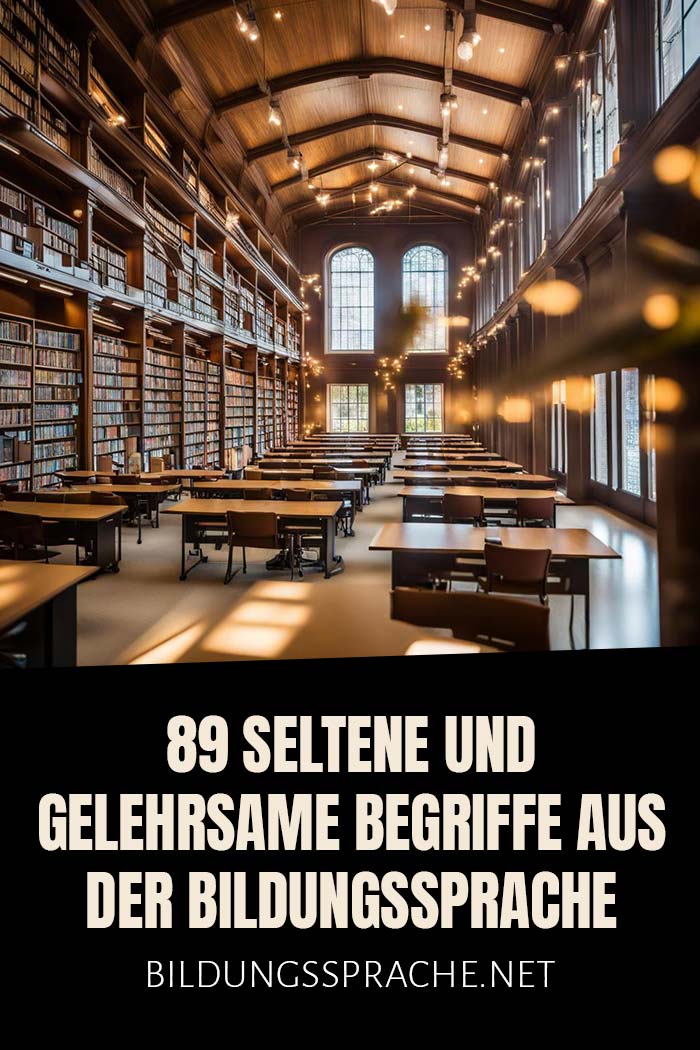 89 seltene und gelehrsame Begriffe aus der Bildungssprache