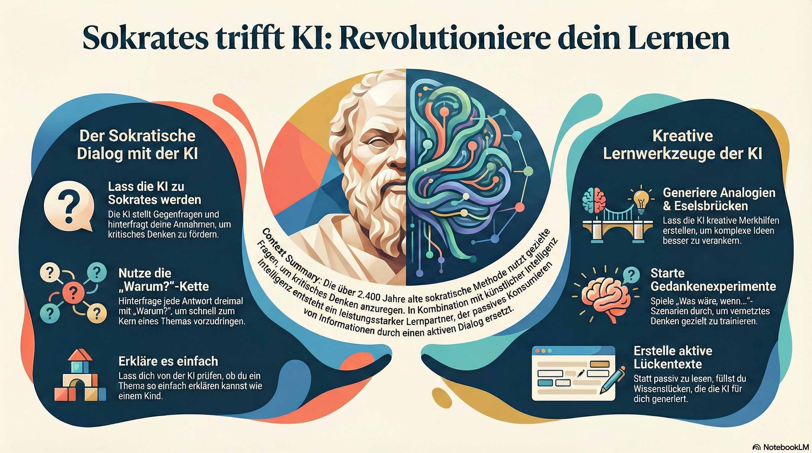 Sokratische Methode trifft KI: smarte Lernhacks & Prompts, die dein Lernen revolutionieren Sokratische Methode trifft KI: smarte Lernhacks & Prompts, die dein Lernen revolutionieren
