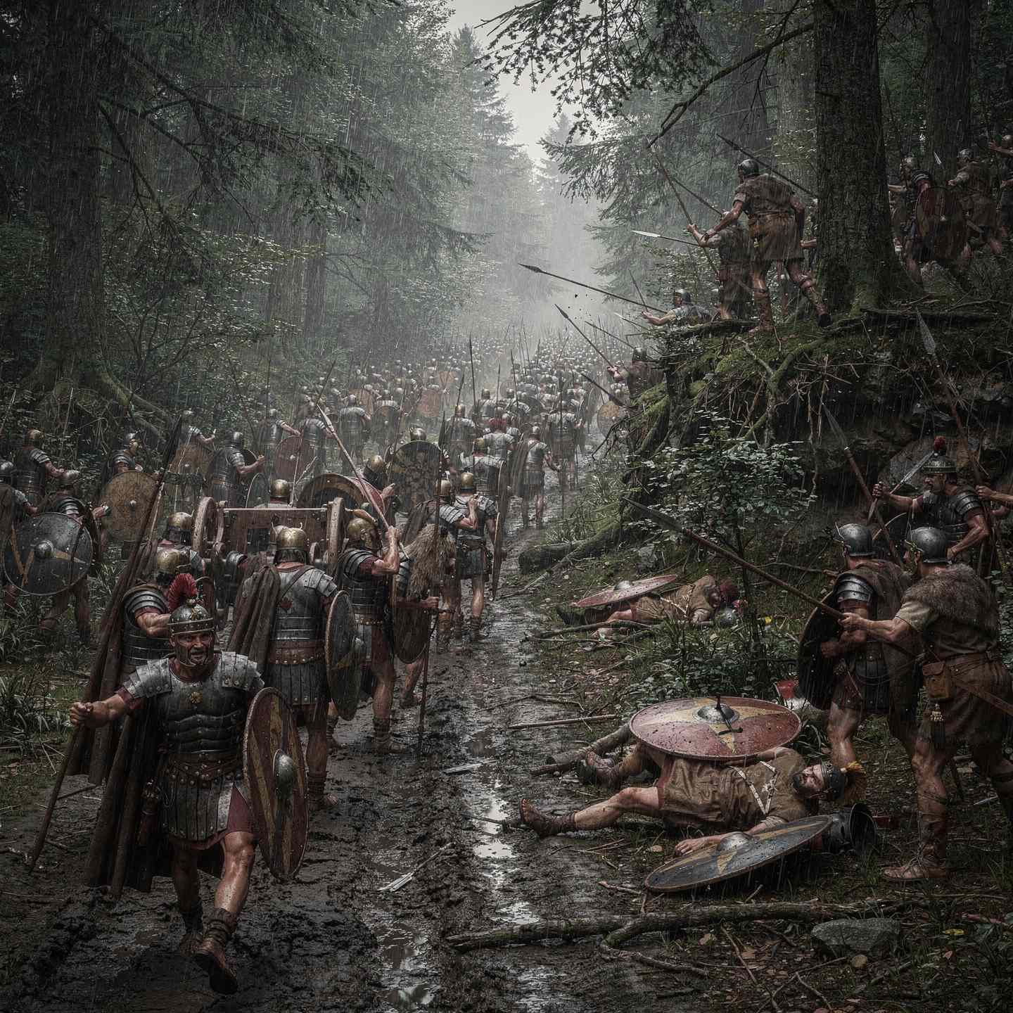 Römische Legionäre in Germanien